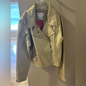 American girl gold Moto jacket